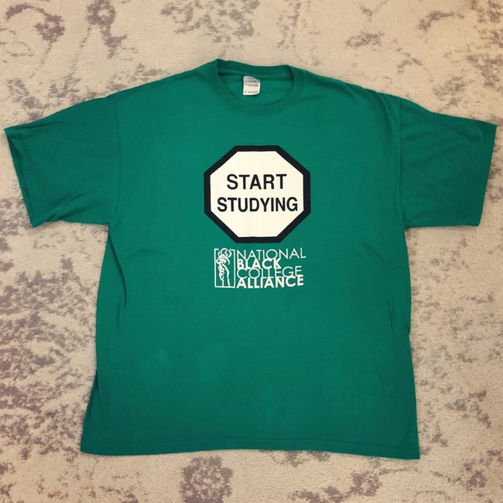 Green National Black College Alliance t-shirt